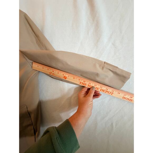 Vintage English Squire Khaki Coat USA Made Lined Trench Car Coat Men’s 42 Short - Picture 9 of 13